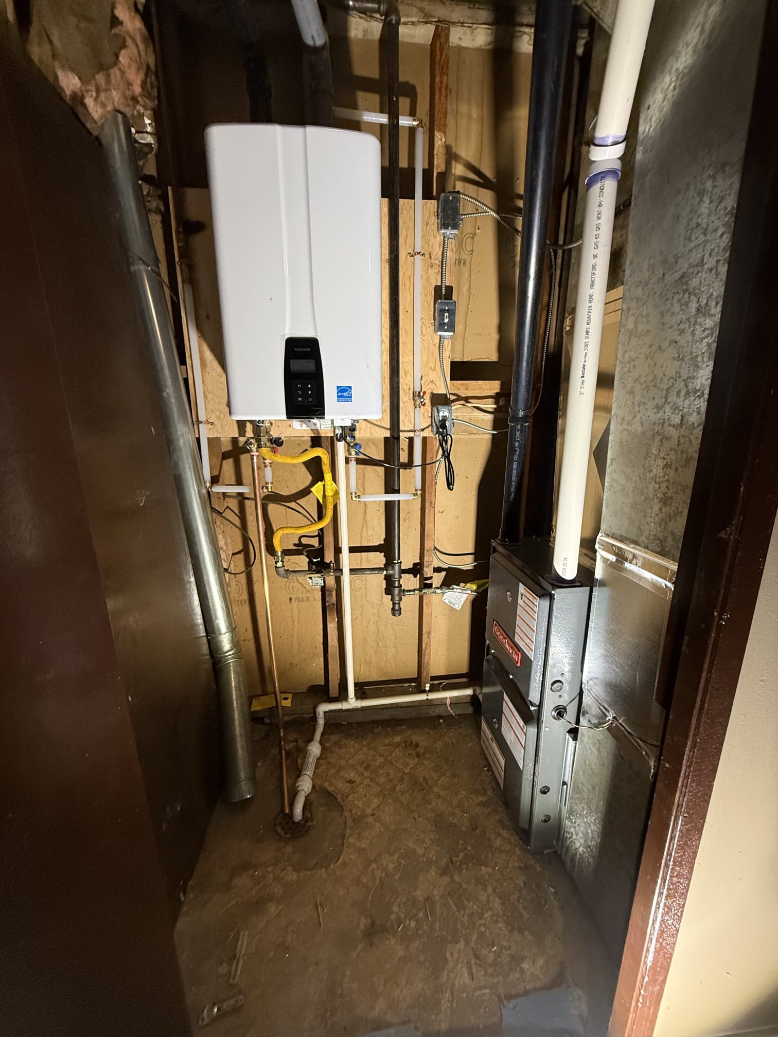 Technician's mechanical room installation